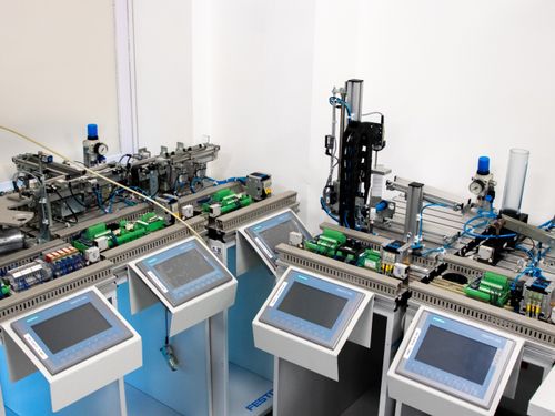 PLC automation cabinet in control room
